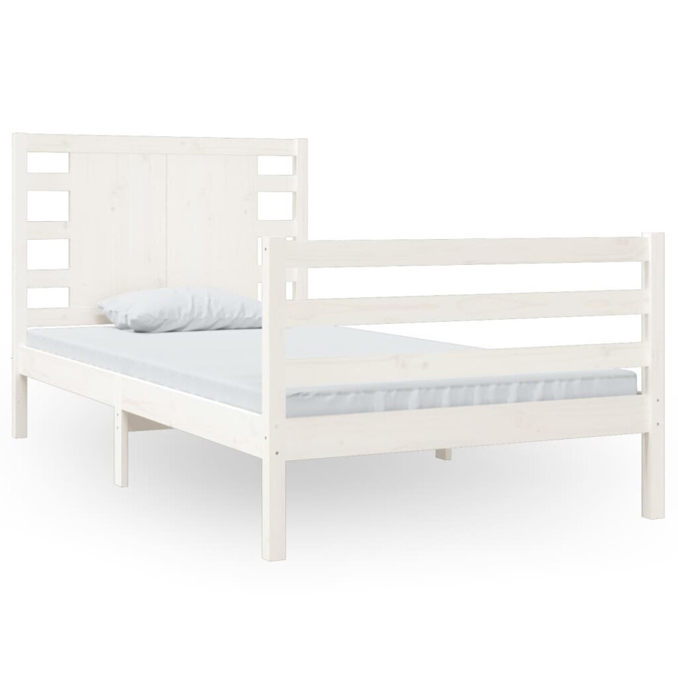 (white, 100 x 200 cm) vidaXL Solid Wood Pine Bed Frame Bedstead Platform Bed Multi Colours/Sizes