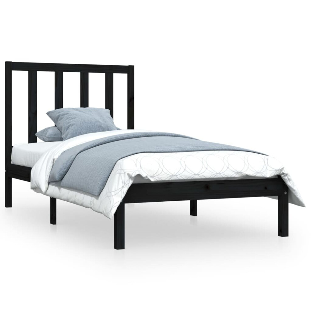 (black, 100 x 200 cm) vidaXL Solid Wood Pine Bed Frame Bedstead Platform Bed Multi Colours/Sizes