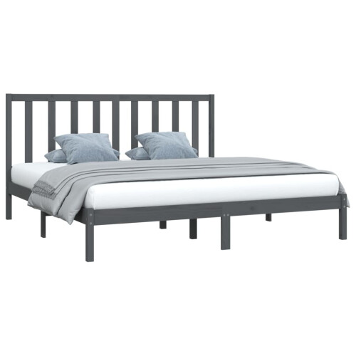 VidaXL (grey, 200 x 200 cm) vidaXL Solid Wood Pine Bed Frame Bedstead Platform Bed Multi Colours/Sizes 2