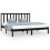 VidaXL (black, 200 x 200 cm) vidaXL Solid Wood Pine Bed Frame Bedstead Platform Bed Multi Colours/Sizes 1
