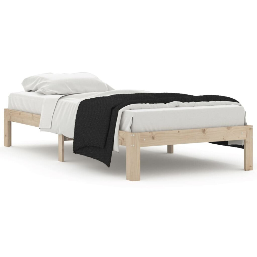 Vidaxl (Brown, 90 X 200 Cm) Solid Wood Pine Bed Frame Bed Base Furniture Multi Colours Multi Sizes