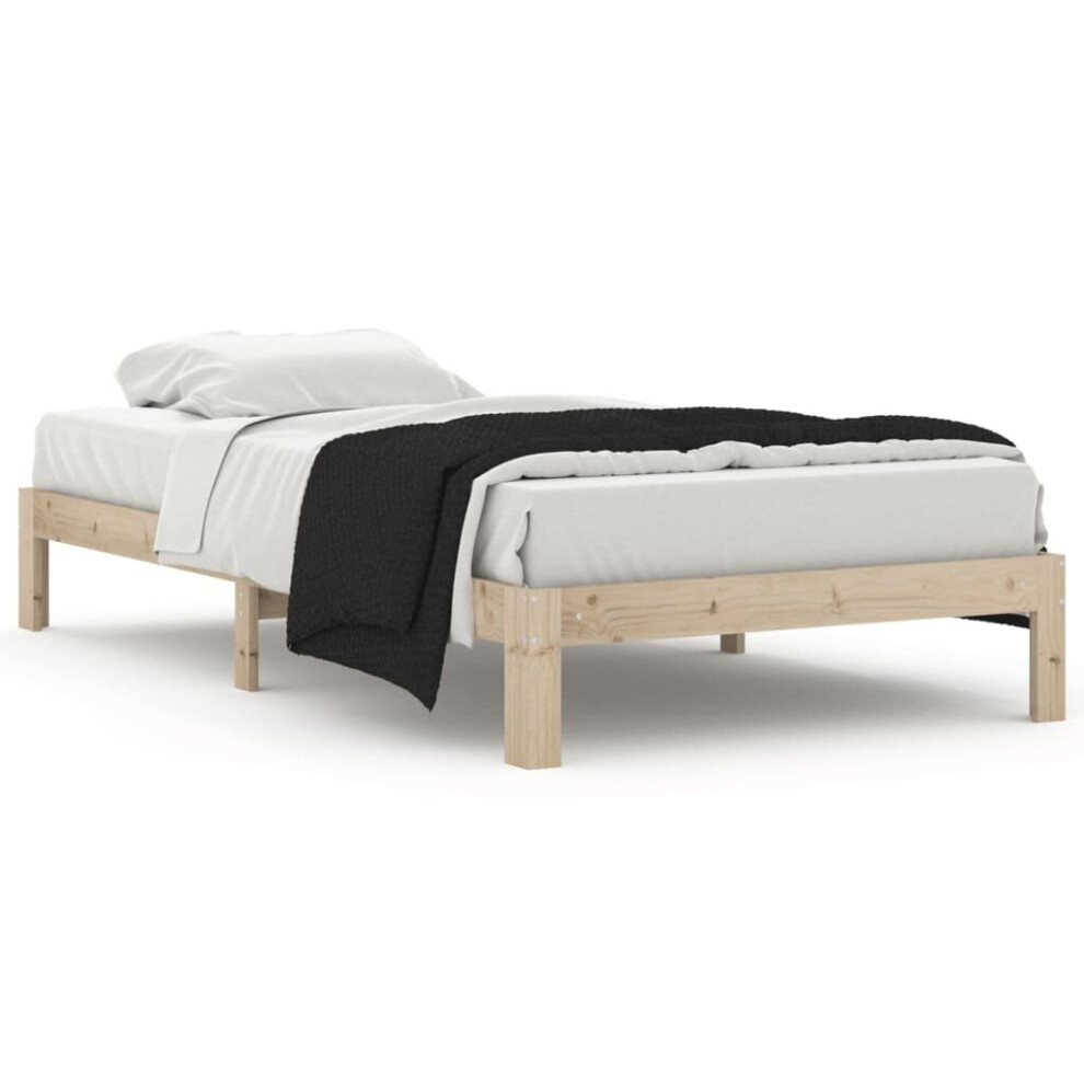 Vidaxl (Brown, 100 X 200 Cm) Solid Wood Pine Bed Frame Bed Base Furniture Multi Colours Multi Sizes