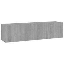 (grey sonoma, 120 x 30 x 30 cm) vidaXL TV Cabinet Entertainment Centre Media TV Unit TV Stand Engineered Wood