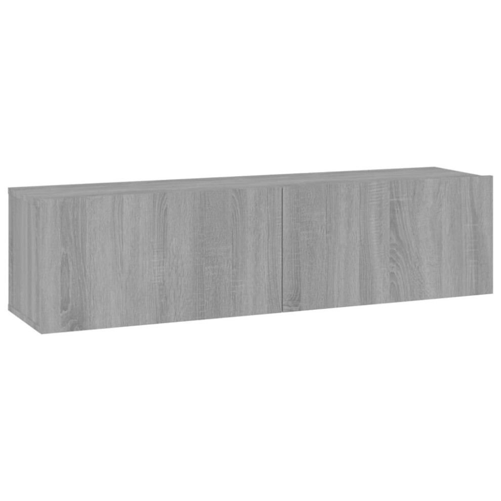 (grey sonoma, 120 X 30 X 30 cm) vidaXL TV Cabinet Entertainment Centre Media TV Unit TV Stand Engineered Wood