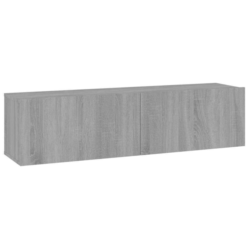 Vidaxl (Grey Sonoma, 120 X 30 X 30 Cm) Tv Cabinet Entertainment Centre Media Tv Unit Tv Stand Engineered Wood