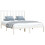 VidaXL (white, 150 x 200 cm) vidaXL Solid Wood Pine Bed Frame Bedstead Platform Bed Multi Colours/Sizes 3