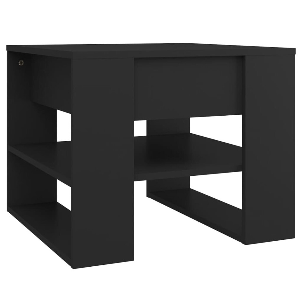 B&Q -  Coffee Table Black 55.5X55X45 Cm Engineered Wood - Image 3