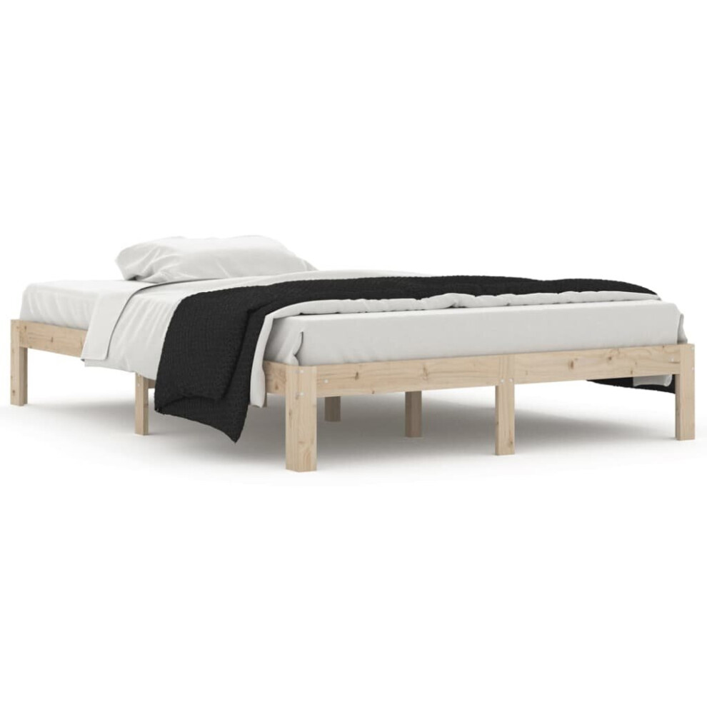 Vidaxl (Brown, 140 X 200 Cm) Solid Wood Pine Bed Frame Bed Base Furniture Multi Colours Multi Sizes