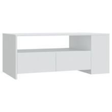 (white) vidaXL Coffee Table Couch Table Indoor Furniture Engineered Wood Multi Colours