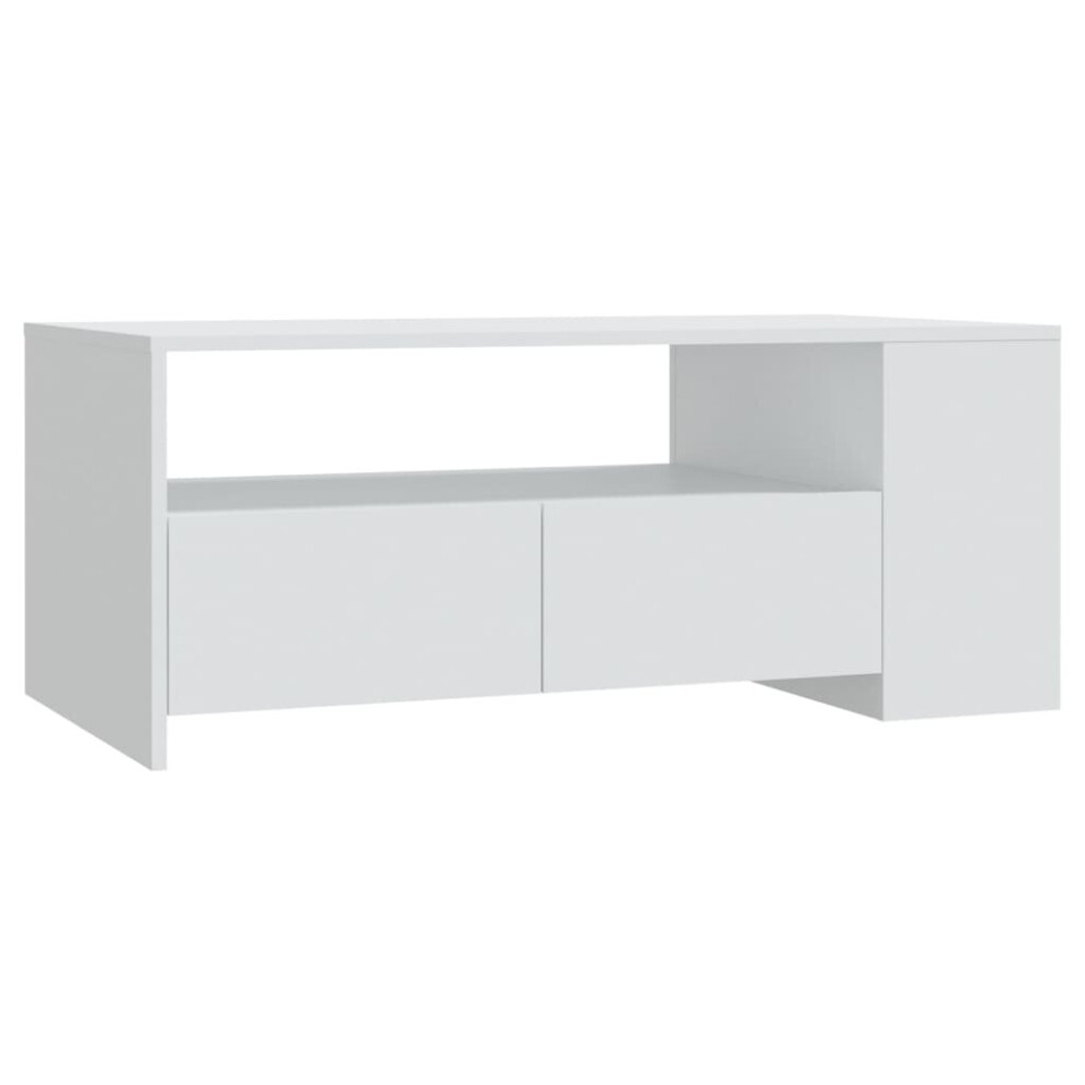 Vidaxl (White) Coffee Table Couch Table Indoor Furniture Engineered Wood Multi Colours