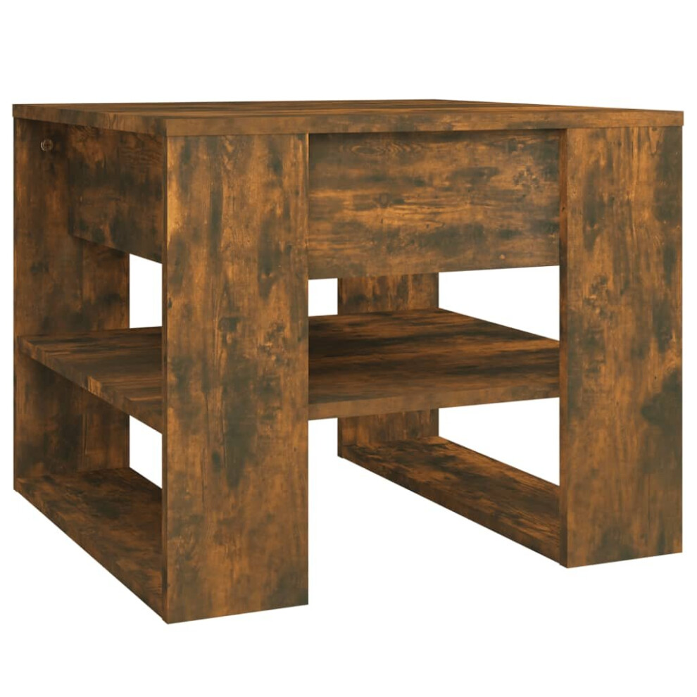 Vidaxl (Smoked Oak) Coffee Table Engineered Wood Centre Sofa Table Furniture Multi Colours