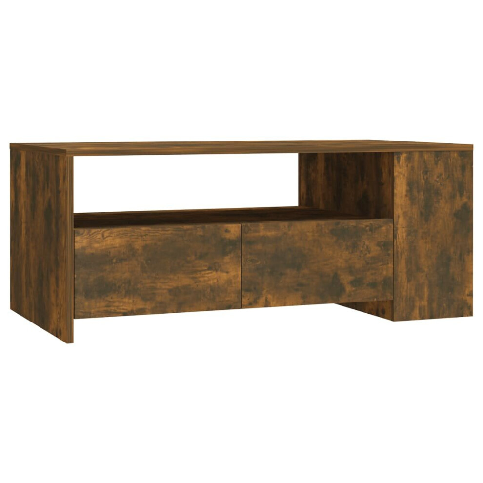 Vidaxl (Smoked Oak) Coffee Table Couch Table Indoor Furniture Engineered Wood Multi Colours