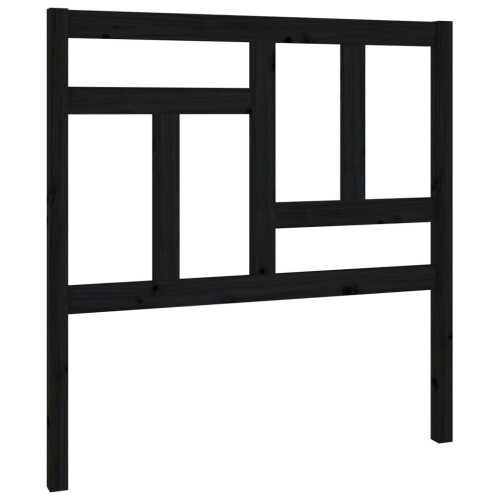 VidaXL (black, 95.5 x 4 x 100 cm) vidaXL Bed Headboard Home Bedroom Decorative Bed Header Panel Solid Wood Pine