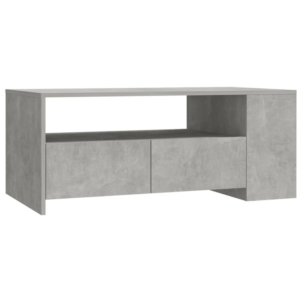 Vidaxl (Concrete Grey) Coffee Table Couch Table Indoor Furniture Engineered Wood Multi Colours