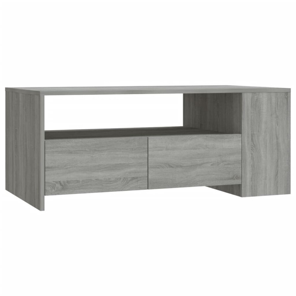 Vidaxl (Grey Sonoma) Coffee Table Couch Table Indoor Furniture Engineered Wood Multi Colours