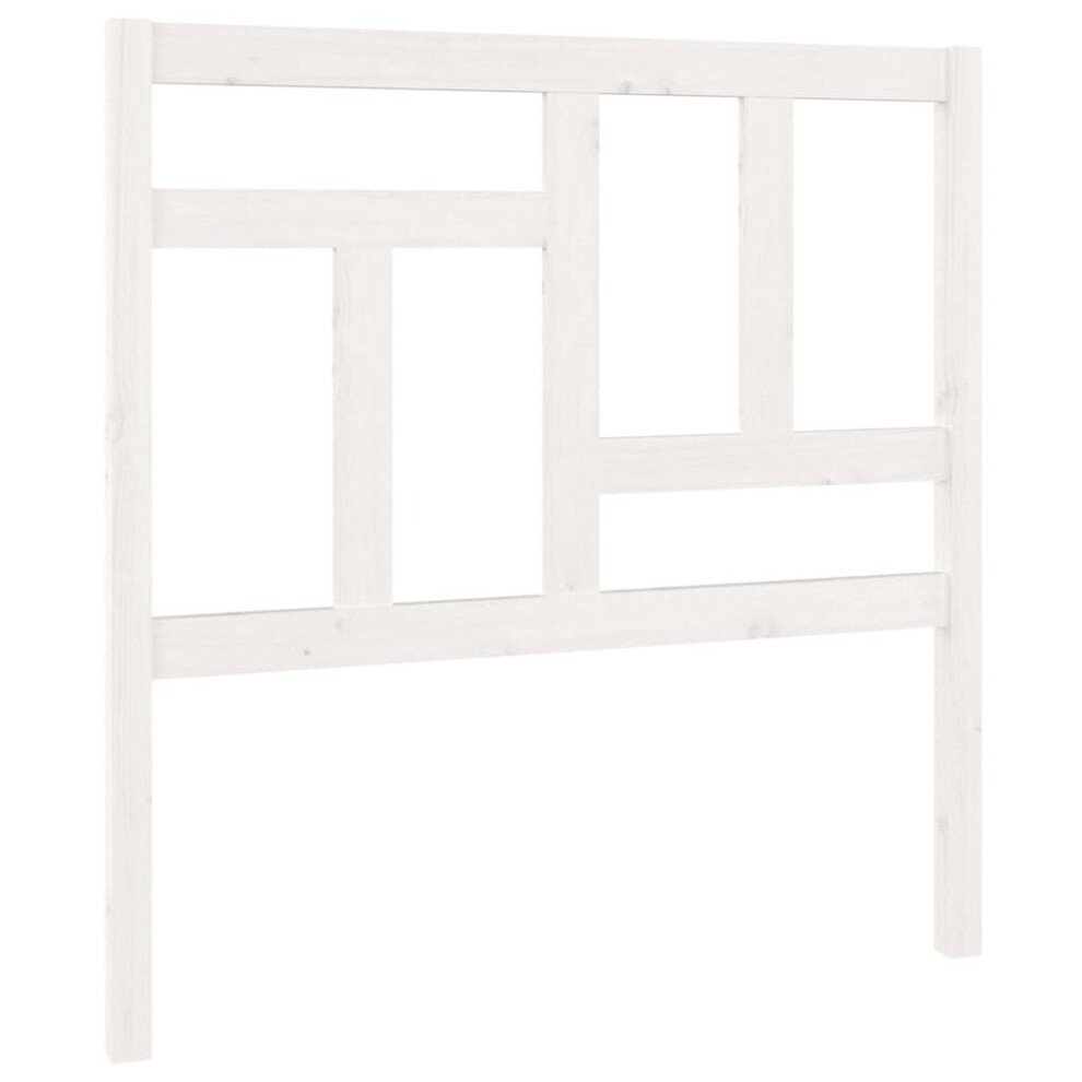 (white, 95.5 x 4 x 100 cm) vidaXL Bed Headboard Home Bedroom Decorative Bed Header Panel Solid Wood Pine
