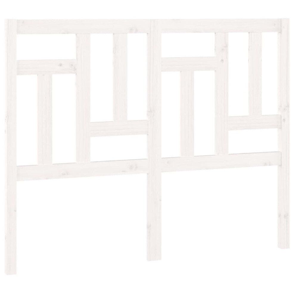 Vidaxl (White, 145.5 X 4 X 100 Cm) Bed Headboard Home Bedroom Decorative Bed Header Panel Solid Wood Pine