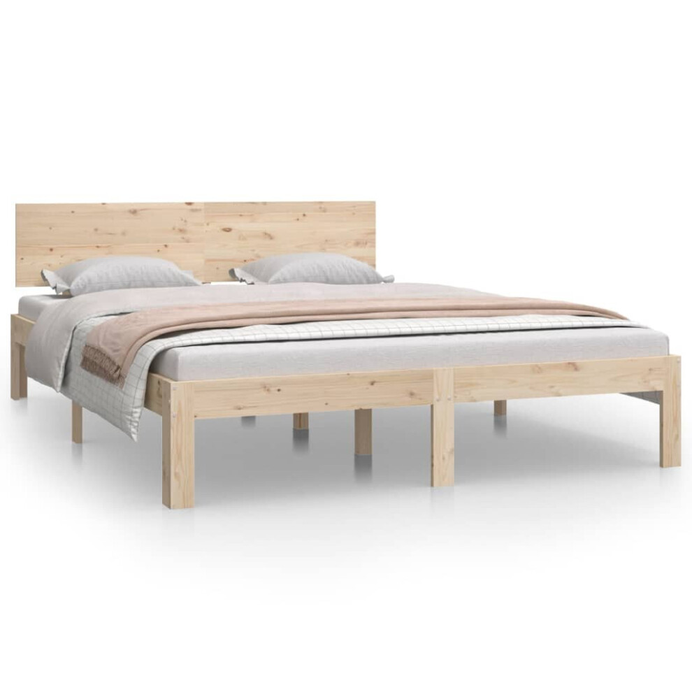 (brown, 140 x 200 cm) vidaXL Solid Wood Pine Bed Frame Bedroom Furniture Multi Colours Multi Sizes