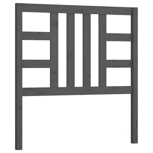 VidaXL (grey, 96 x 4 x 100 cm) vidaXL Bed Headboard Home Bedroom Decorative Bed Header Panel Solid Wood Pine