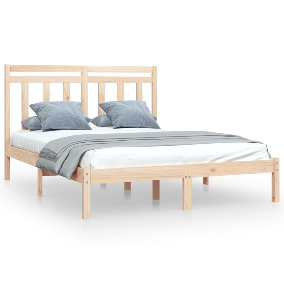 (brown, 120 x 190 cm) vidaXL Solid Wood Bed Frame Bedroom Bedstead Bed Base Multi Colours/Sizes