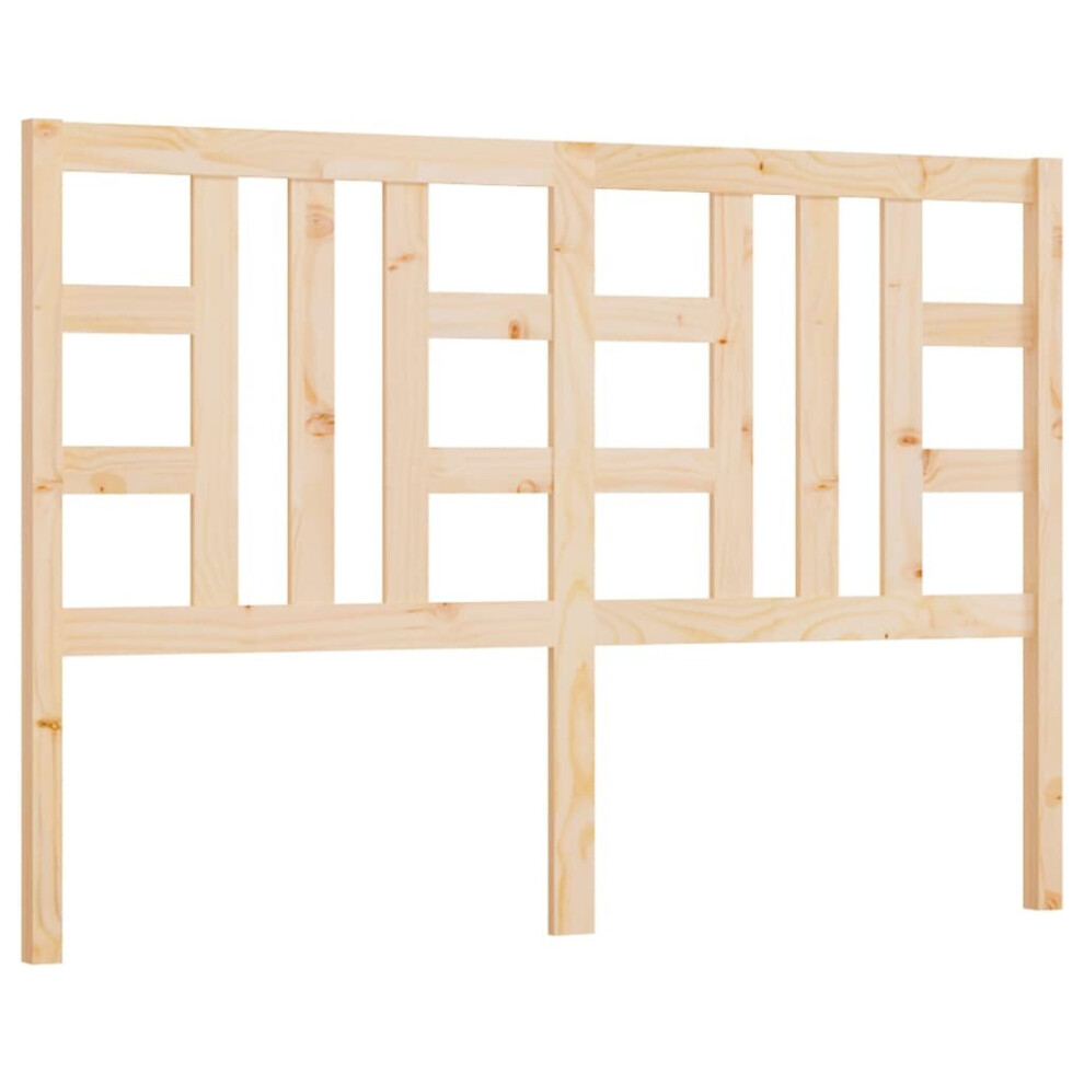 (brown, 141 x 4 x 100 cm) vidaXL Bed Headboard Home Bedroom Decorative Bed Header Panel Solid Wood Pine