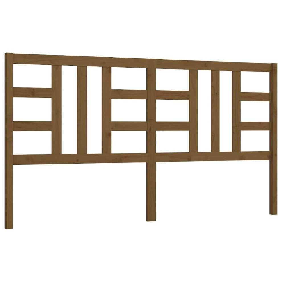Vidaxl (Honey Brown, 206 X 4 X 100 Cm) Bed Headboard Home Bedroom Decorative Bed Header Panel Solid Wood Pine