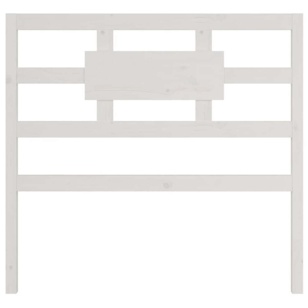 (white, 105.5 x 4 x 100 cm) vidaXL Solid Wood Pine Bed Headboard Wooden Bed Header Multi Colours/Sizes