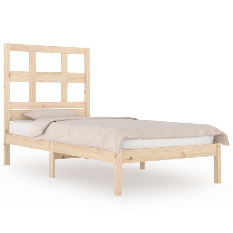 (brown, 90 x 190 cm) vidaXL Solid Wood Pine Bed Frame Bedstead Platform Bed Multi Colours/Sizes