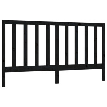 (black, 206 x 4 x 100 cm) vidaXL Solid Wood Pine Bed Headboard Home Wooden Furniture Multi Colours/Sizes