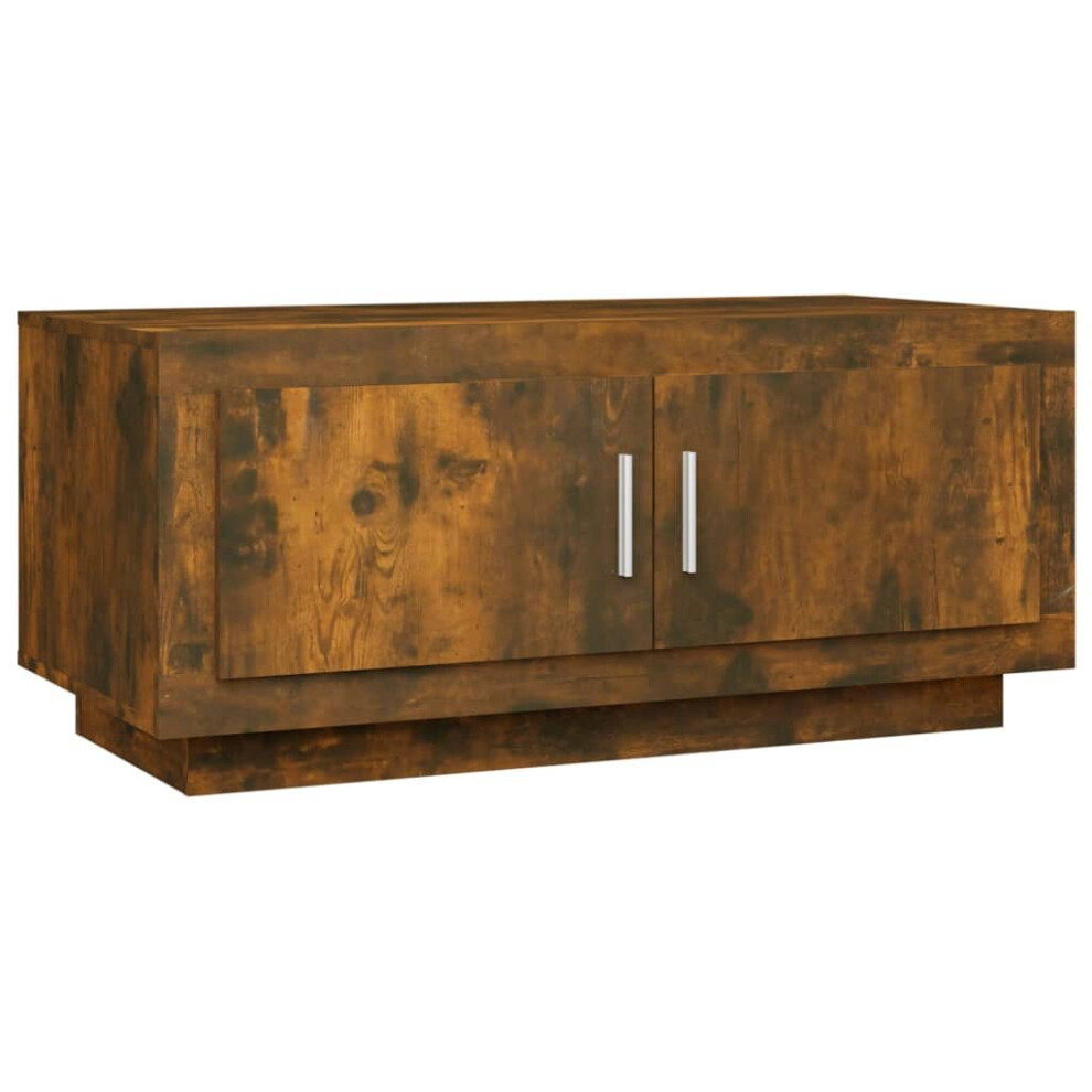 Vidaxl (Smoked Oak) Coffee Table Engineered Wood Side Table Indoor Furniture Multi Colours