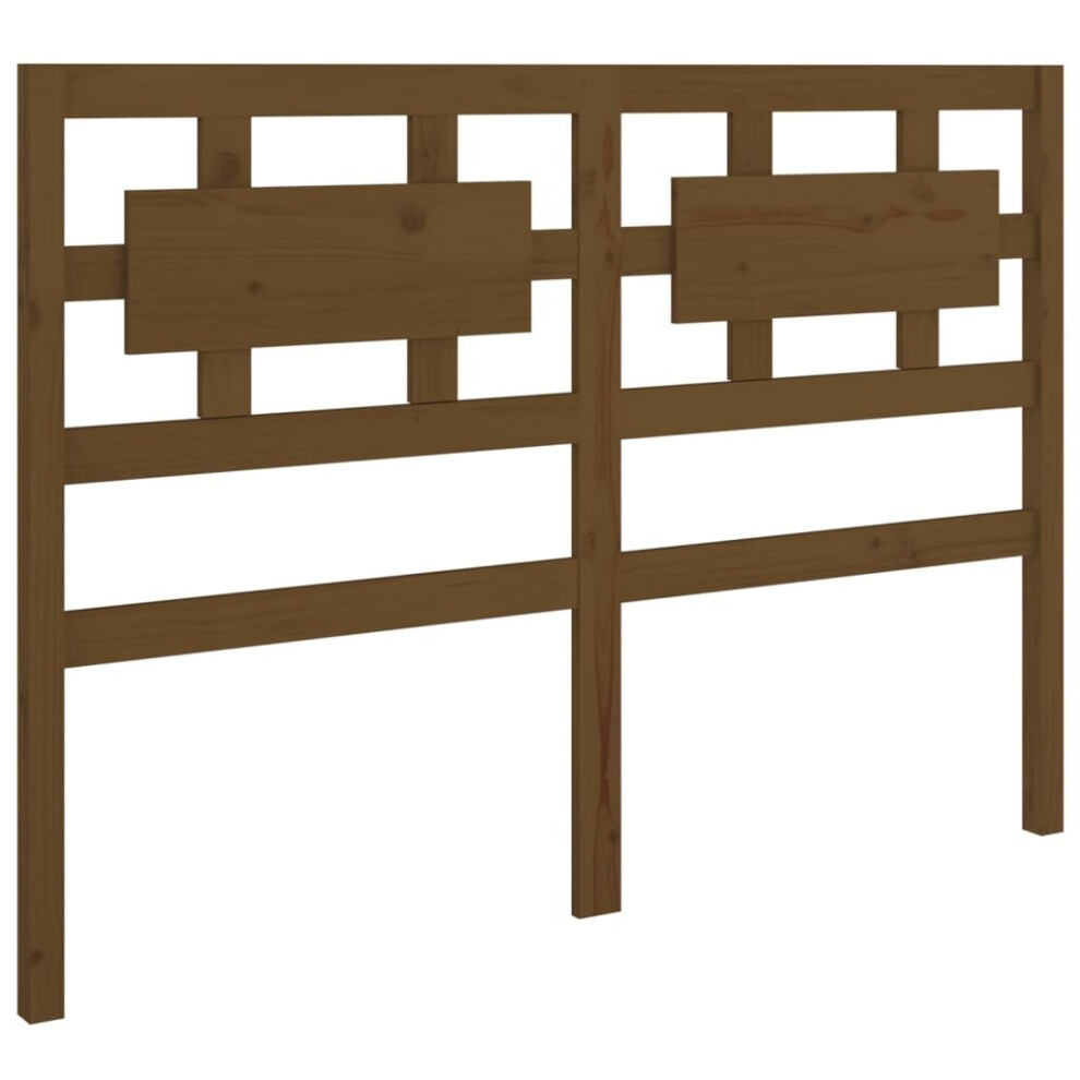 Vidaxl (Honey Brown, 205.5 X 4 X 100 Cm) Solid Wood Pine Bed Headboard Wooden Bed Header Multi Colours/Sizes