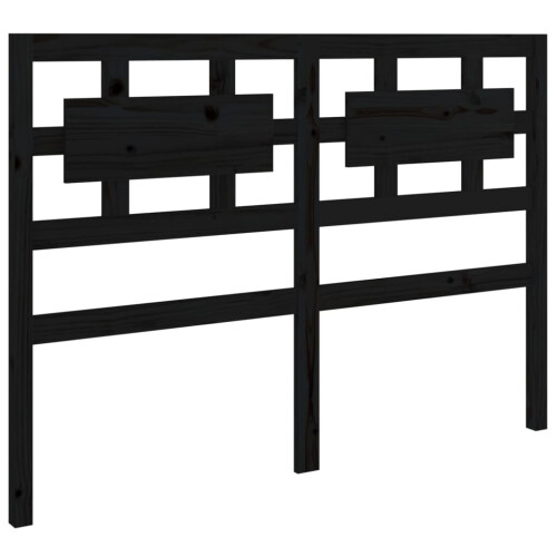 VidaXL (black, 125.5 x 4 x 100 cm) vidaXL Solid Wood Pine Bed Headboard Wooden Bed Header Multi Colours/Sizes