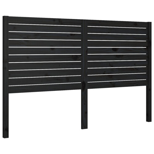 VidaXL (black, 186 x 4 x 100 cm) vidaXL Bed Headboard Home Bedroom Decorative Bed Header Panel Solid Wood Pine