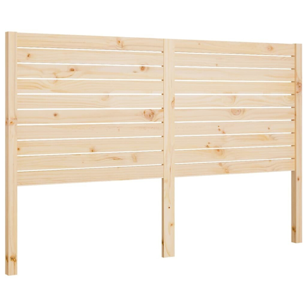 Vidaxl (Brown, 206 X 4 X 100 Cm) Bed Headboard Home Bedroom Decorative Bed Header Panel Solid Wood Pine