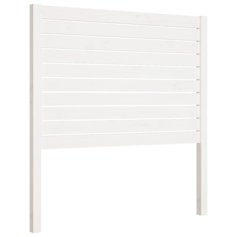 Vidaxl (White, 96 X 4 X 100 Cm) Bed Headboard Home Bedroom Decorative Bed Header Panel Solid Wood Pine