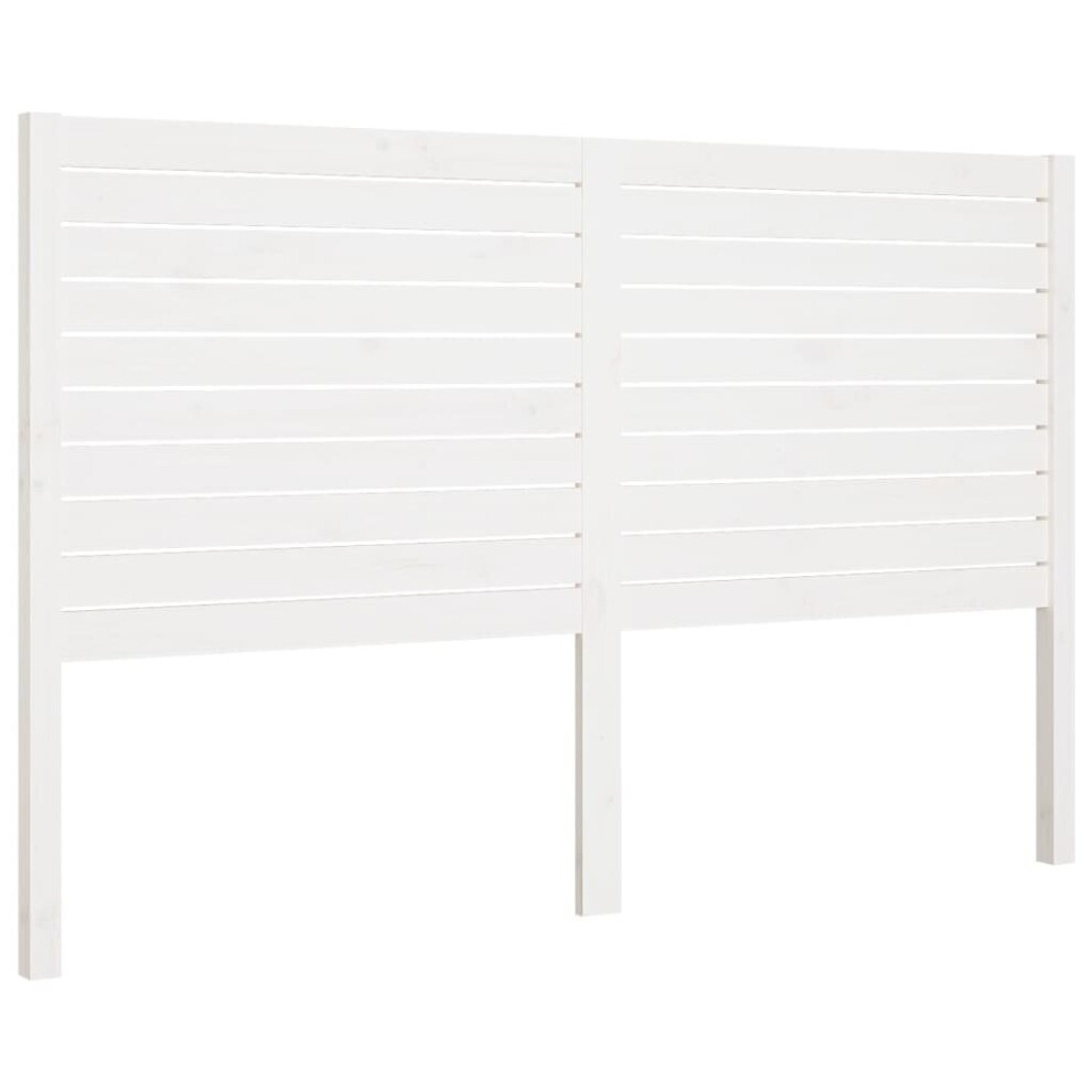 Vidaxl (White, 126 X 4 X 100 Cm) Bed Headboard Home Bedroom Decorative Bed Header Panel Solid Wood Pine