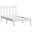 VidaXL (white, 100 x 200 cm) vidaXL Bed Frame Bed Base Bedstead Bedroom Mattress Foundation Solid Wood Pine 3