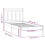 VidaXL (white, 100 x 200 cm) vidaXL Bed Frame Bed Base Bedstead Bedroom Mattress Foundation Solid Wood Pine 9