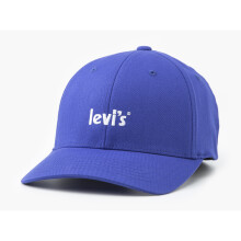 Levi Men's Adjustable Curve Cap ~ Poster Logo royal blue