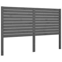 (grey, 126 x 4 x 100 cm) vidaXL Bed Headboard Home Bedroom Decorative Bed Header Panel Solid Wood Pine