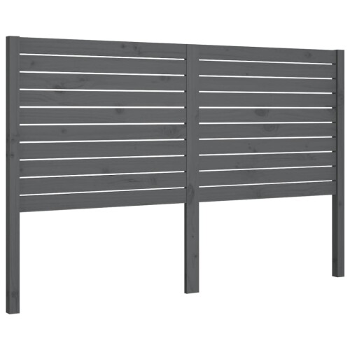VidaXL (grey, 126 x 4 x 100 cm) vidaXL Bed Headboard Home Bedroom Decorative Bed Header Panel Solid Wood Pine