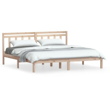 (brown, 180 x 200 cm) vidaXL Bed Frame Bed Base Bedstead Bedroom Mattress Foundation Solid Wood Pine