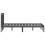 VidaXL (grey, 200 x 200 cm) vidaXL Bed Frame Bed Base Bedstead Bedroom Mattress Foundation Solid Wood Pine 5