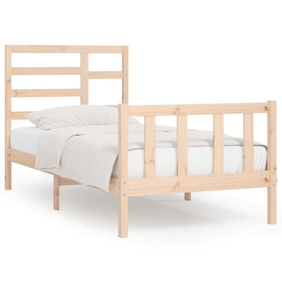 (brown, 90 x 200 cm) vidaXL Solid Wood Pine Bed Frame Wooden Bedstead Bed Base Multi Colours/Sizes