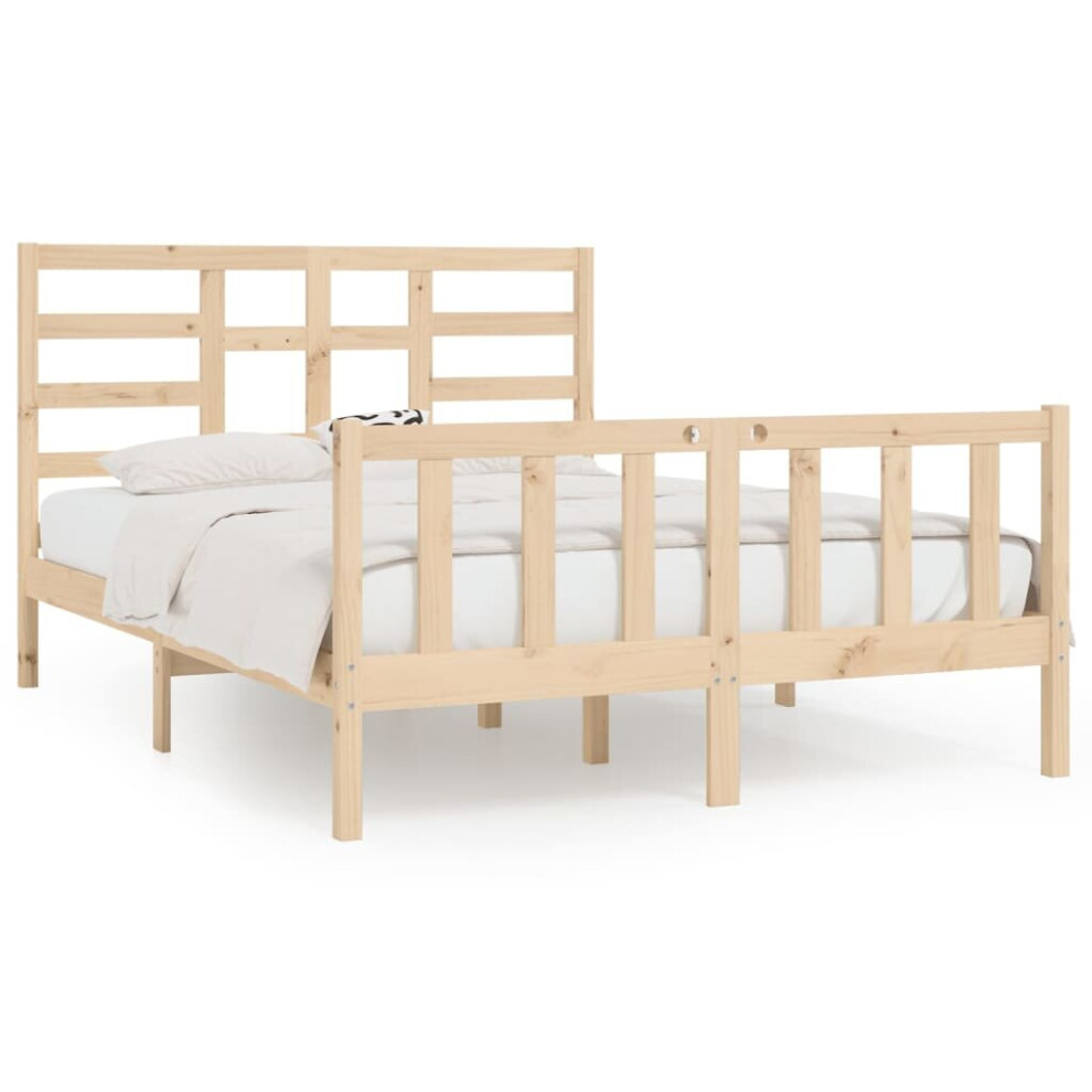 (brown, 120 x 200 cm) vidaXL Solid Wood Pine Bed Frame Wooden Bedstead Bed Base Multi Colours/Sizes