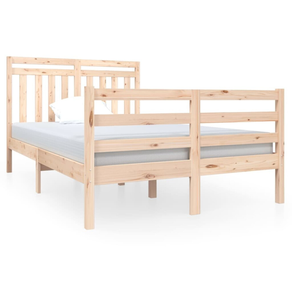 (brown, 120 x 190 cm) vidaXL Solid Wood Bed Frame Indoor Bedroom Bedstead Multi Colours Multi Sizes