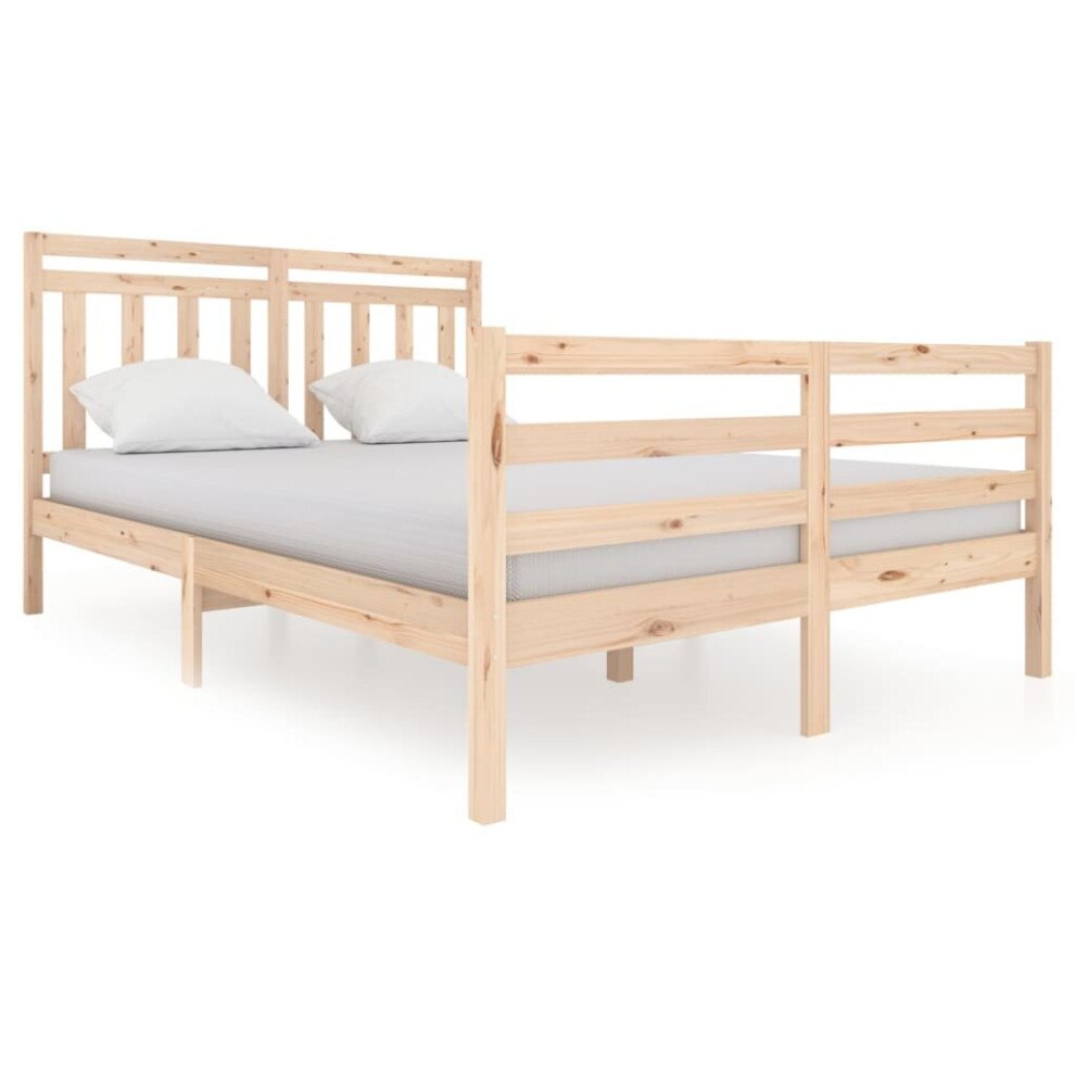 (brown, 140 x 200 cm) vidaXL Solid Wood Bed Frame Indoor Bedroom Bedstead Multi Colours Multi Sizes