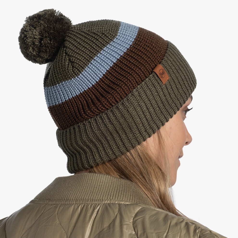 Buff Knitted Cuff Beanie ~ Elon Camo Multicoloured