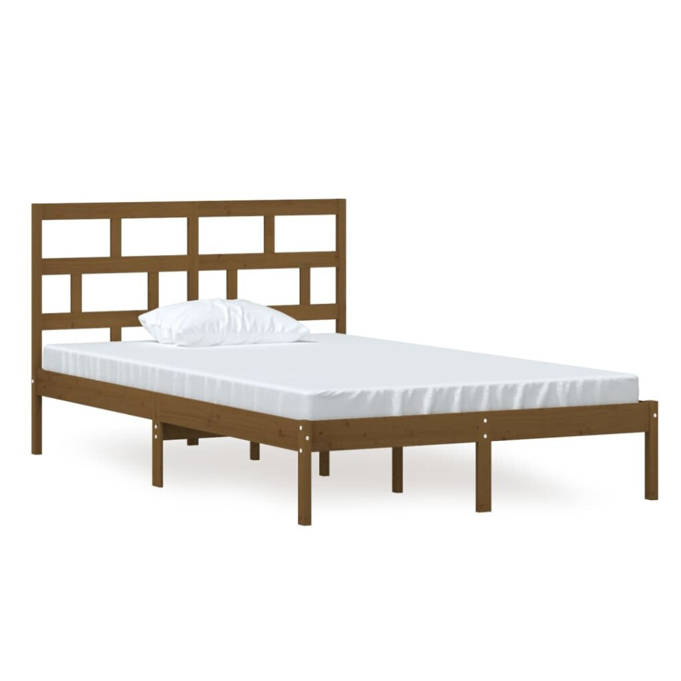 (honey brown, 120 x 200 cm) vidaXL Solid Wood Pine Bed Frame Bedstead Bed Base Multi Colours Multi Sizes