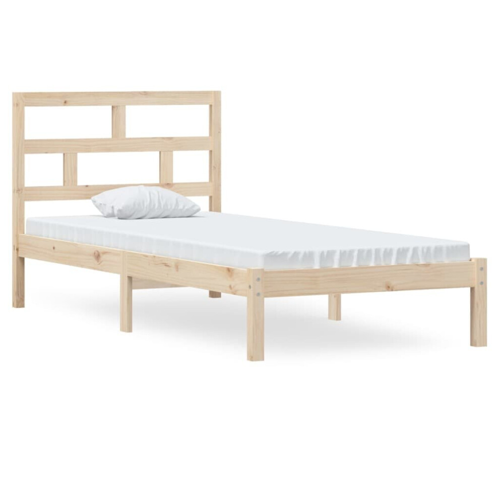 (brown, 90 x 200 cm) vidaXL Solid Wood Pine Bed Frame Bedstead Bed Base Multi Colours Multi Sizes